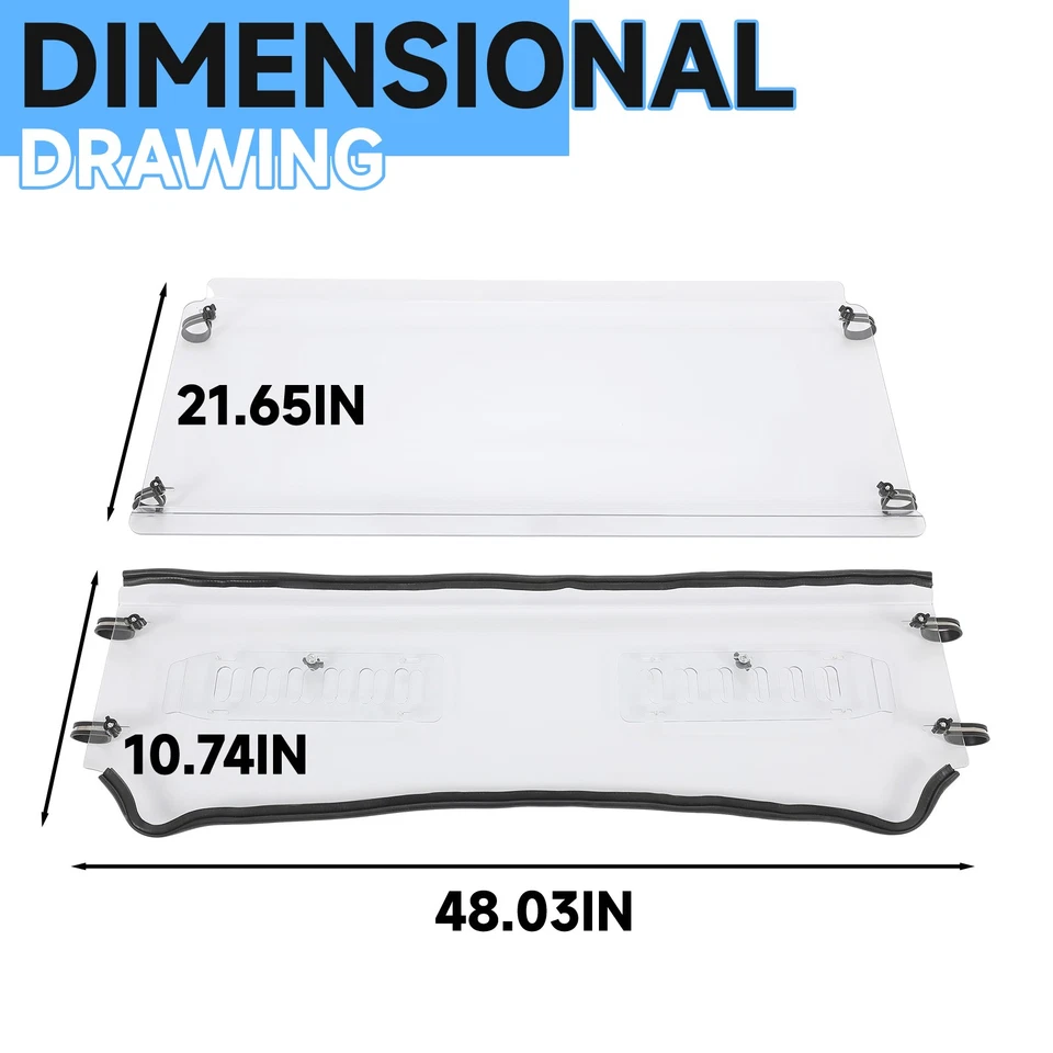 New Front Vented Windshield Clear For Kubota RTV 900 RTV 900XT RTV 900XTG 06-11 Foto 3 de 4