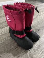 Kamik Footwear Kids Waterbug Insulated Snow Boot, Rose, Kid Size 4 GUC