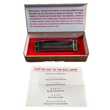 Nostalgic Stan Musial Laser Marking Harmonica w/ Case St. Louis Cardinals Music
