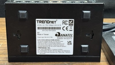 TRENDnet TPE-TG80g 8-Port Gigabit PoE+ Unmanaged Switch 64W Metal