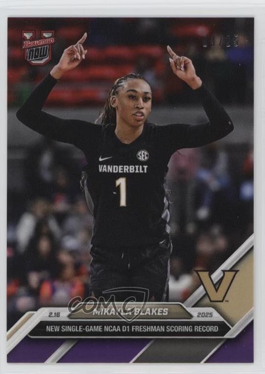 2024-25 Bowman U Now Purple 3/25 Mikayla Blakes #70 10vh
