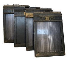 LOT 4 VINTAGE FOLMER GRAFLEX TYPE 4 GRAPHIC CUT FILM HOLDERS