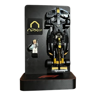 NEW 2026 Lego F1 Speed Champions APX GP Display Stand with Team Badge F1 Movie