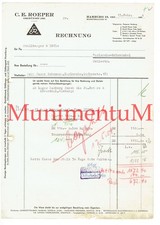 C.E. Roeper HAMBURG gegr. 1891 Rechnung 1954 ...
