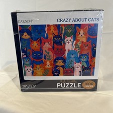 1000 Piece Jigsaw Puzzle Carson Crazy About Cats 28  X 18.5  