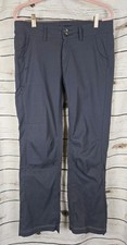 Prana Halle Womens Hiking Pants 6 Convertible Roll Up Gray Stretch Nylon