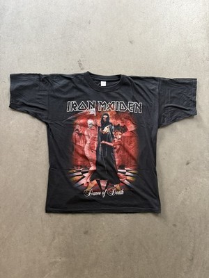 VINTAGE ALL OVER PRINT Iron Maiden ''Dance Of Death'' T-Shirt EUROPEAN MERCH