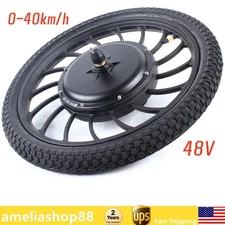 48V 1000W 20" E-bike Front Wheel Electric Bicycle Motor Conversion Kit Hub