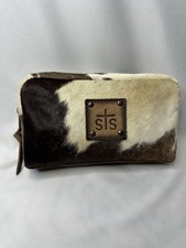 STS Ranchwear Women's Western Leather Cowhide Bebe Cosmetic Bag