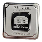 1oz 999 Fine Geiger Square Silver Bar BU Uncirculated Not In Assay