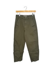 Everlane The Utility Barrel Pant Women  s Size 2 Olive Green Organic Cotton Ankle