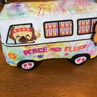 Bark Box Peace & Fluff Woofswaggin Hippie Bus Dog Toy M/L 20+lb Crinkle Squeaky — photo 2