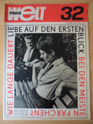 FREIE WELT 32 1965 Liebe auf den ersten Blick BASF Perry Friedman Südostasien