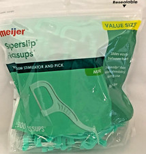 Mint Flavor Super Slip Flossups With Gum Stimulator Pick 1-Pack 300 Flossups