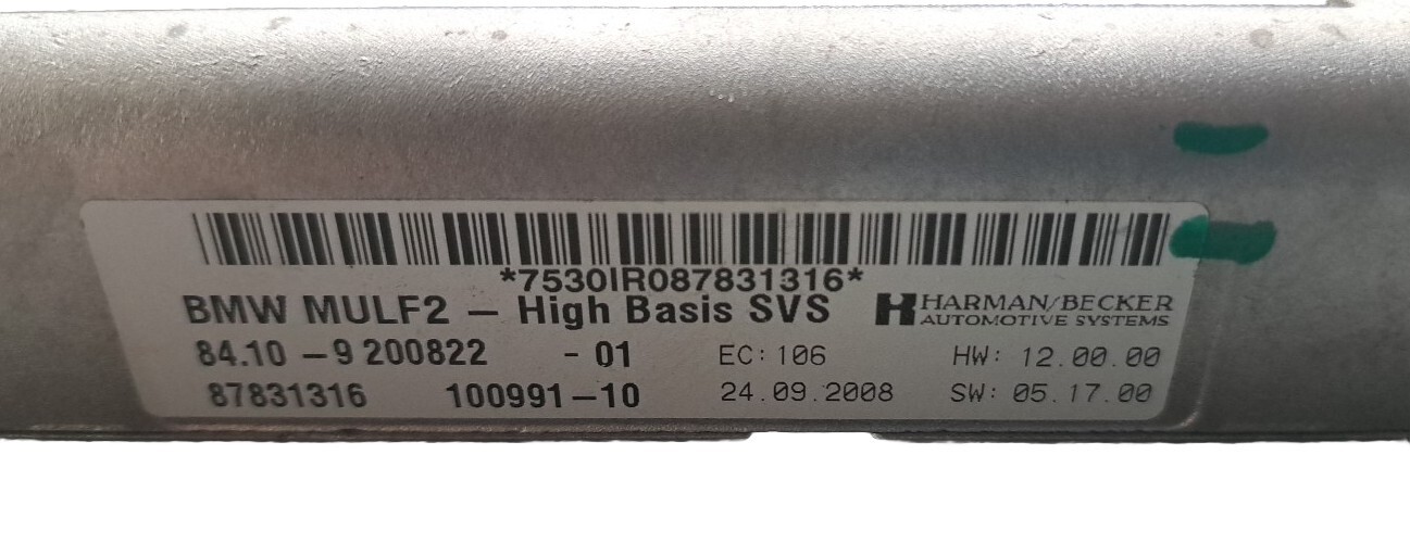 BMW 1 3 5 Series E87 E90 E60 Handsfree Bluetooth Module High MULF2 9200822 Uc3.3