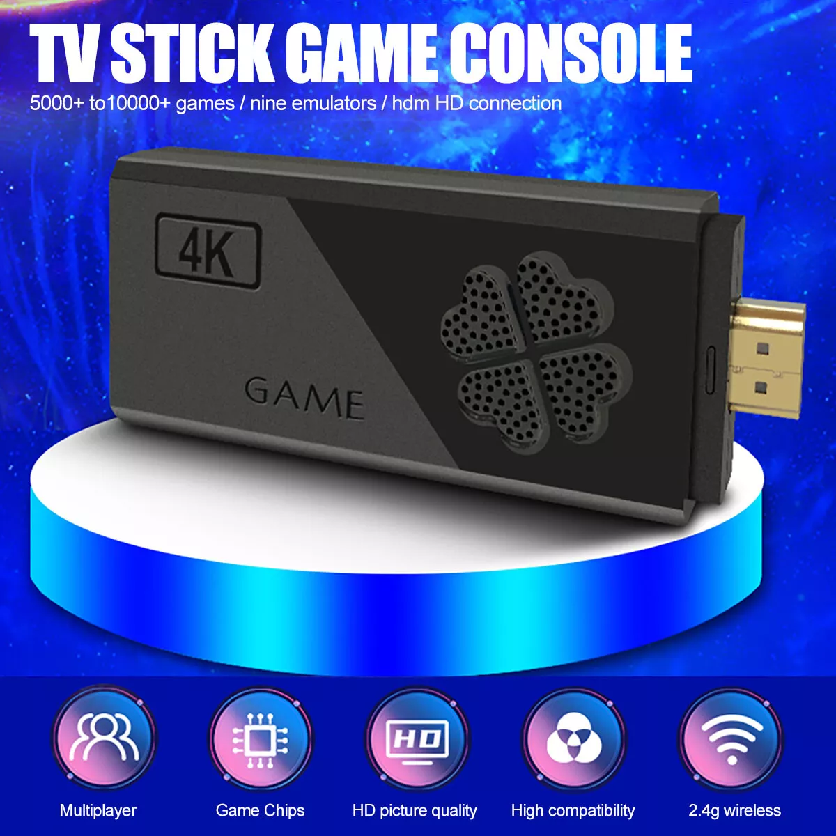  CONSOLE GAME STICK MINI RETRO 4K 10000+ JOGOS 2