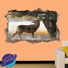 DEER FOREST SNOW WILD ART 3D POSTER WALL STICKER ART ROOM DECOR DECAL MURAL ZZ3