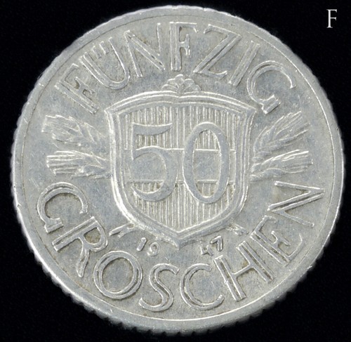Austria 50 Groschen 1946 to 1955 (Choose the Grade and Year) KM2870 (GLIC-003A) - Picture 7 of 8