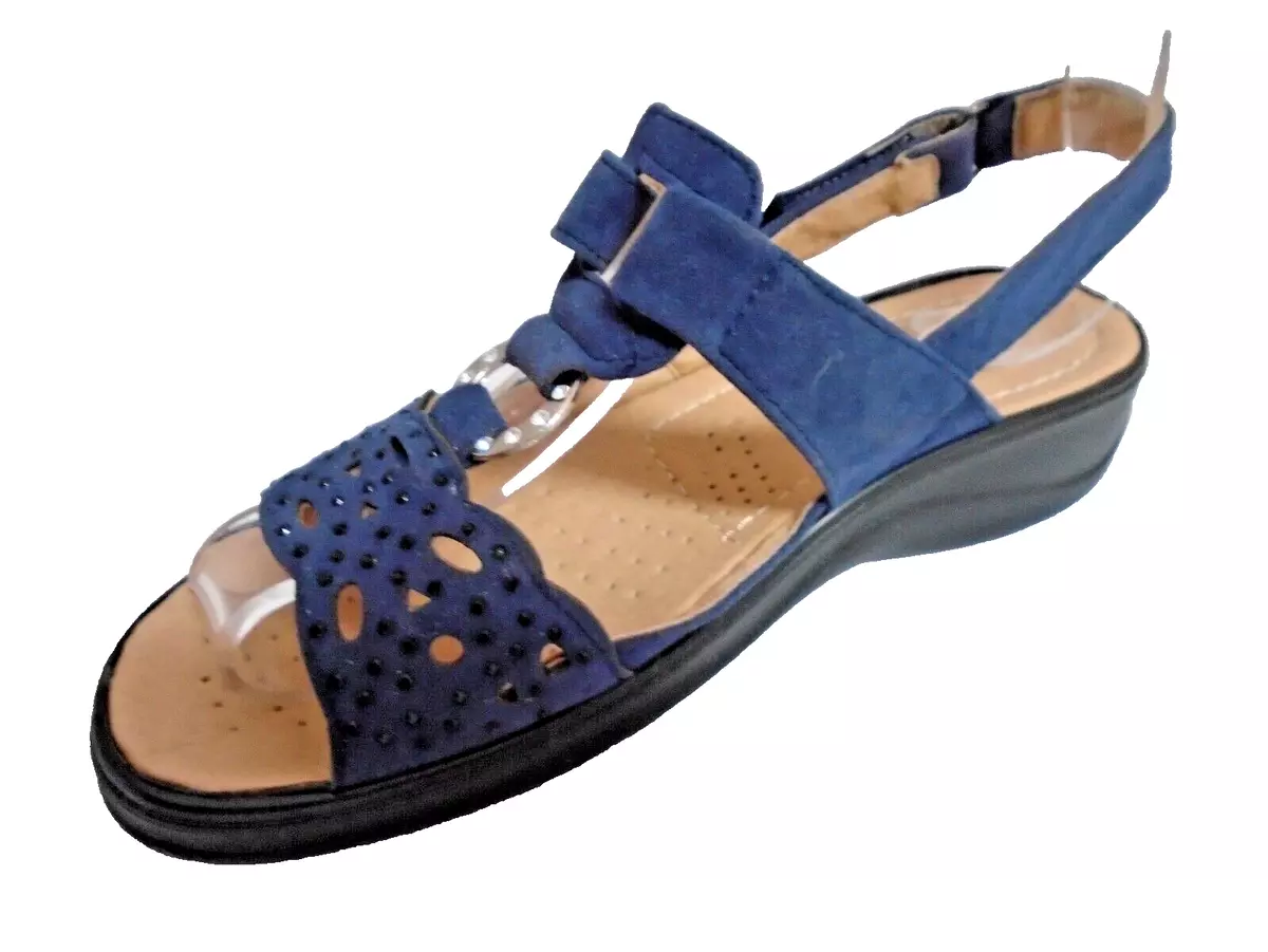 Navy womens sandals uk sale