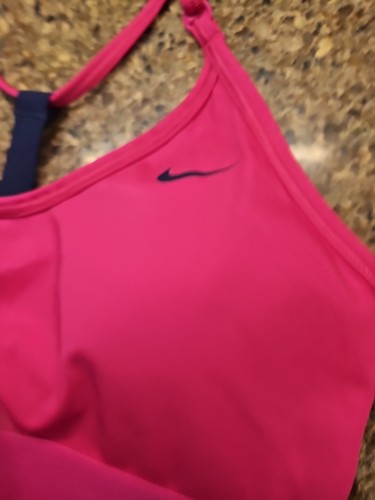 Nike Swoosh Logo Black Pink Green Pullover Sports Bra Size XS Lot Of 3 - Picture 3 of 12