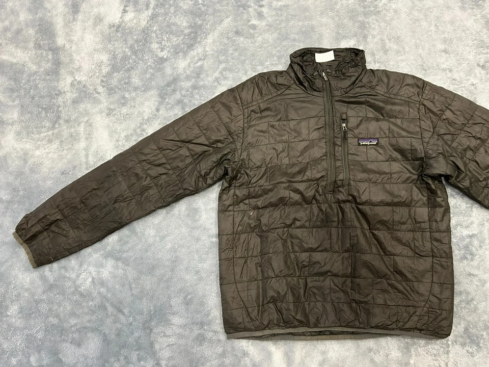 JAQUETA MASCULINA PATAGONIA NANO PUFF PEQUENA CINZA AMEIXA QUENTE ISOLAMENTO NEVE - Imagem 4 de 4