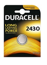 Pila de boton Duracell bateria original Litio CR2430 3V en blister 1X Unidad