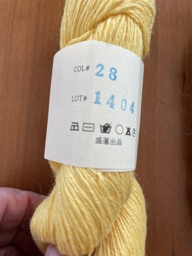 Lotus Yarns Mimi Mink/Cashmere/Wool Blend Lace Wt. Yellow28 Lot1404 328 Yards - Picture 2 of 5