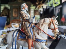 König Heinrich von Navarra Krieger zu Pferd Berliner Zinnfiguren Zinn Rarität 