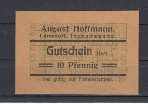 Lamsdorf - A.Hoffmann, Truppenplatz - 10 Pfennig - O.D Tieste 3820-05.01 - Afbeelding 1 van 2