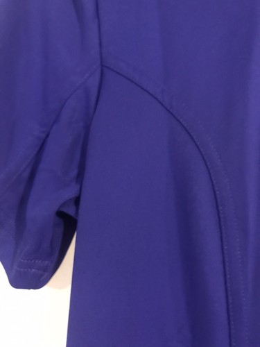 Adidas Ladies Golf Polo Puremotion M Purple Short Sleeves Athletic New /tags - Picture 8 of 9