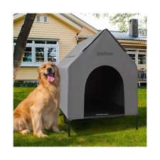 Zooba 48" X-Large Dog House, Dog House Outdoor w/Waterproof 600D PVC, Featuri...