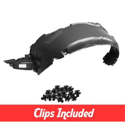 Front Left Driver Side Fender Liner w/ Clips For 2009-2010 Sonata HY1248115