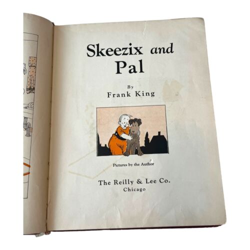 1925 Antique Children's Book Skeezix and Pal frank King Color Illustrated - Imagen 12 de 17