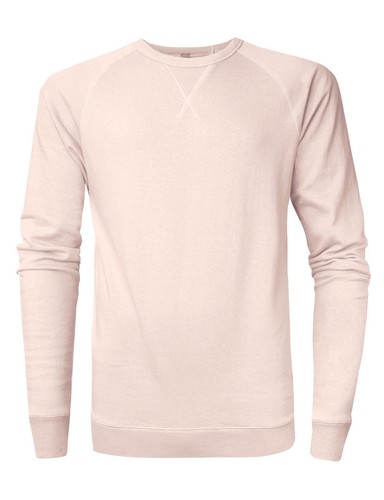 Mens Crew Neck Sweatshirt Solid Cotton FRENCH TERRY Fleece T Shirts Tee Casual - Picture 29 of 50