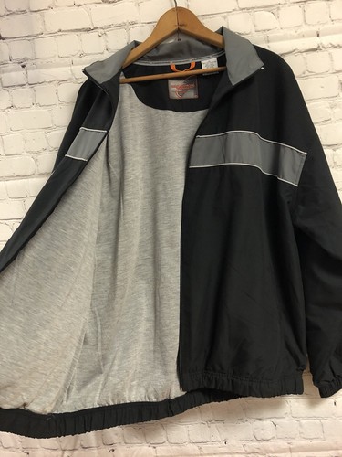 Weatherproof Performance XL Black Gray Full Zip Windbreaker Lined Pockets Jacket - Picture 10 of 11