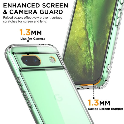 For Google Pixel 8a/6/6 Pro Phone Case Clear Shockproof Slim Protective Cover - Picture 6 of 22