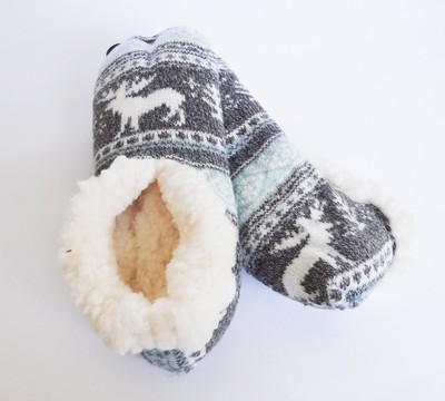 FIRESIDE Women Cozy Slipper Socks 1 Pair SOFSOLE - New