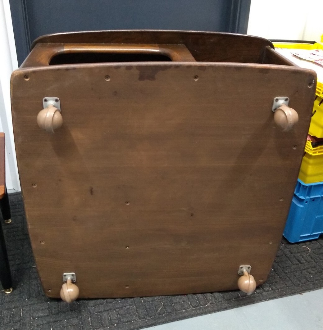 ERCOL Pandora Coffee Table Box Model 735 MID CENTURY Wheel Square