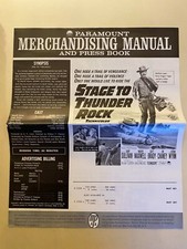 Stage to Thunder Rock Pressbook 1964 Barry Sullivan, Marilyn Maxwell, Lon Chaney