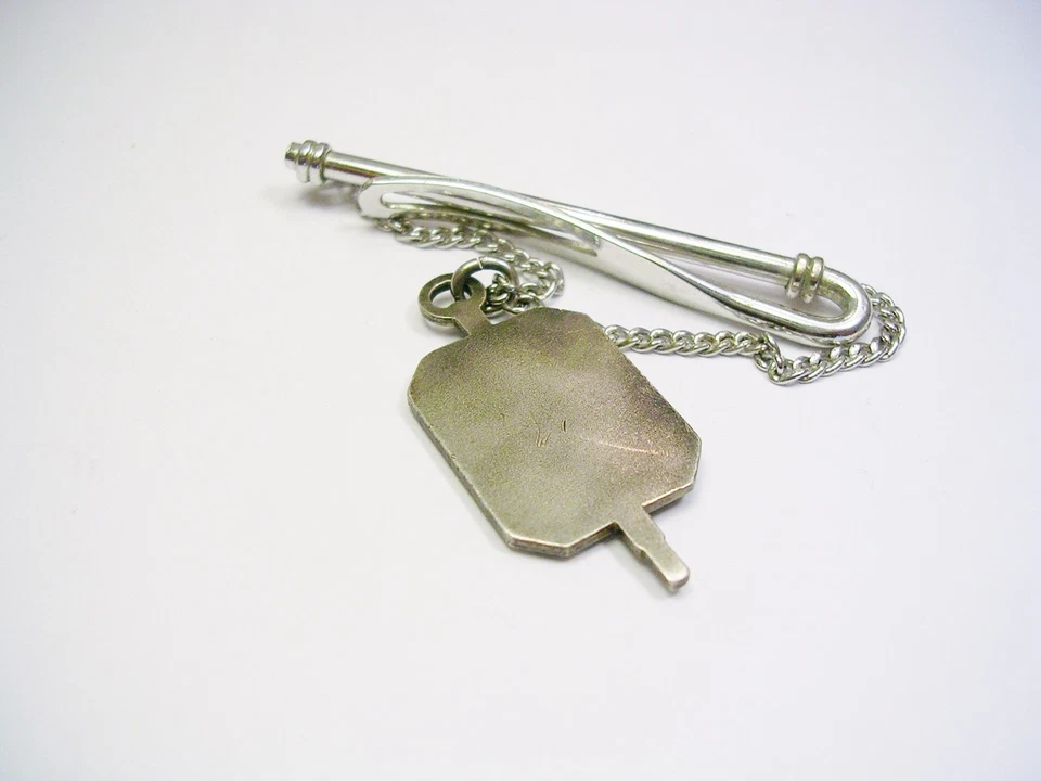 CADENA DE CORBATA VINTAGE CON PROTECTOR * DCSMS DEUM TIMETE FRATERNIDAD CRISTIANA Foto 2 de 2