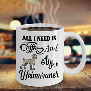 weimaraner coffee mugs
