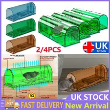 2/4/6PCS Mouse Trap Humane Live Catcher Vermin Rodent Cage Pest No Kill Reusable