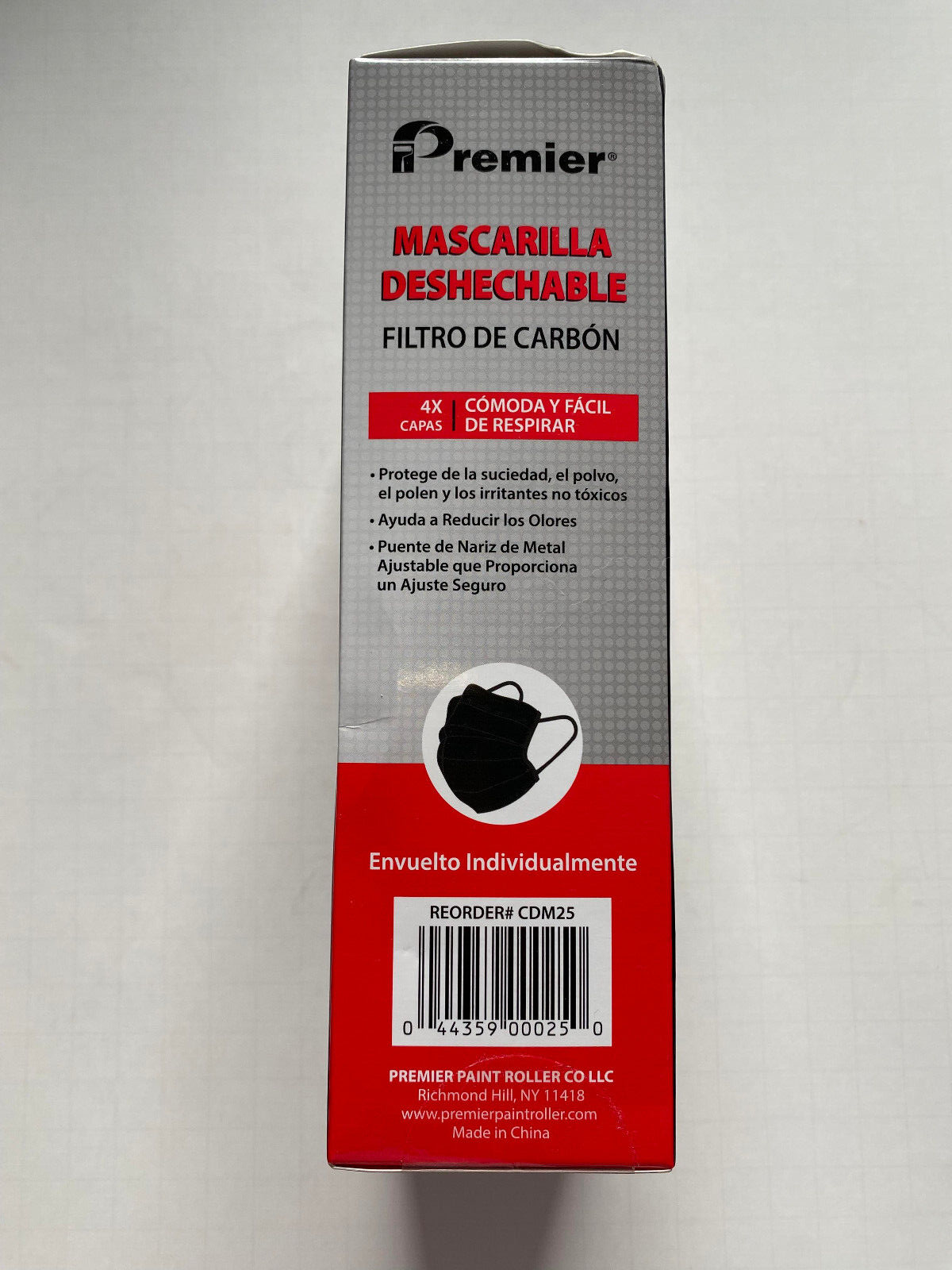 Premier Disposable Dust Mask Carbon Filter ( 25 earloop masks ) 4X