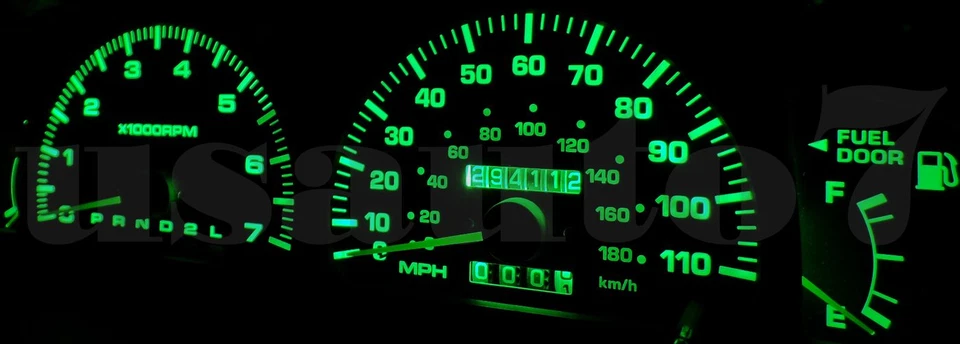 NEW Dash Cluster Gauge GREEN LED LIGHT BULB KIT Fit 95-98 Toyota 4Runner 3rd Gen Foto 4 de 4