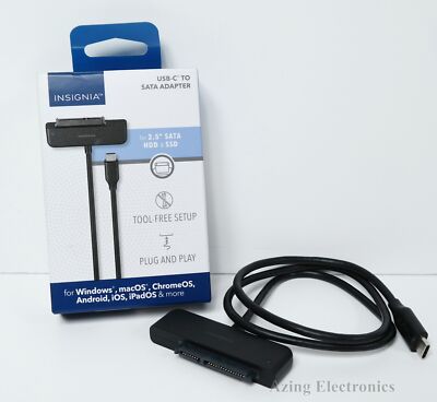 Insignia 1.97' USB-C to SATA Adapter NS-PACS2B25