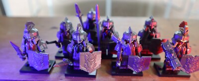 SET BESTEHEND AUS 8 MARKENLOSEN KAMPFZWERG KRIEGER MINIFIGUREN + WAFFEN/RÜSTUNG NEU