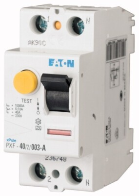 Eaton 236744 Fi Circuit Breaker 2 Pole 25A 30mA PXF-25/2/0.03A