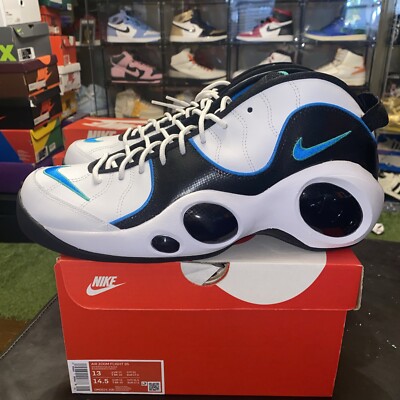 Size 13 - Nike Air Zoom Flight 95 White Photo Blue Jason Kidd | eBay