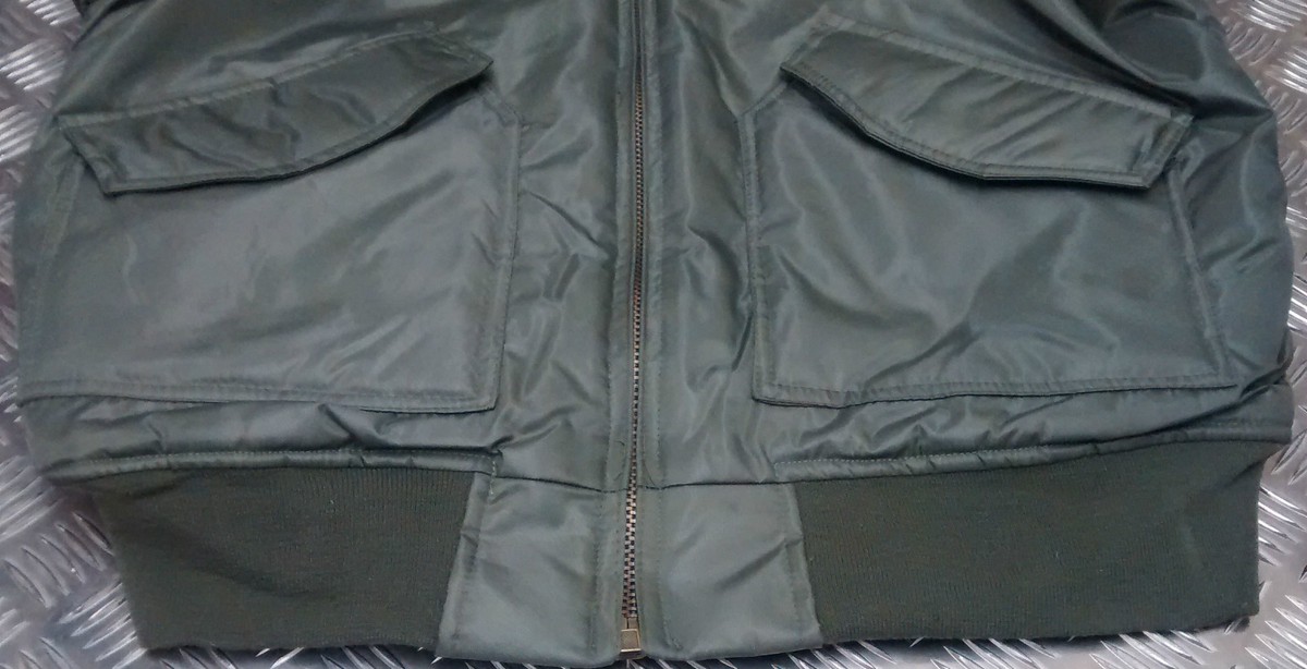 Veste Bombardier Militaire MA2 CWU - Homme/Femme - Vert Nylon - Tailles XS à XXL - Neuf