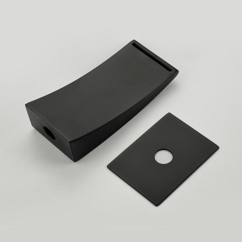Matte Black Square Bathroom Wall Spout Basin Mixer Tap Shower Head Grate Waste - Picture 42 of 198